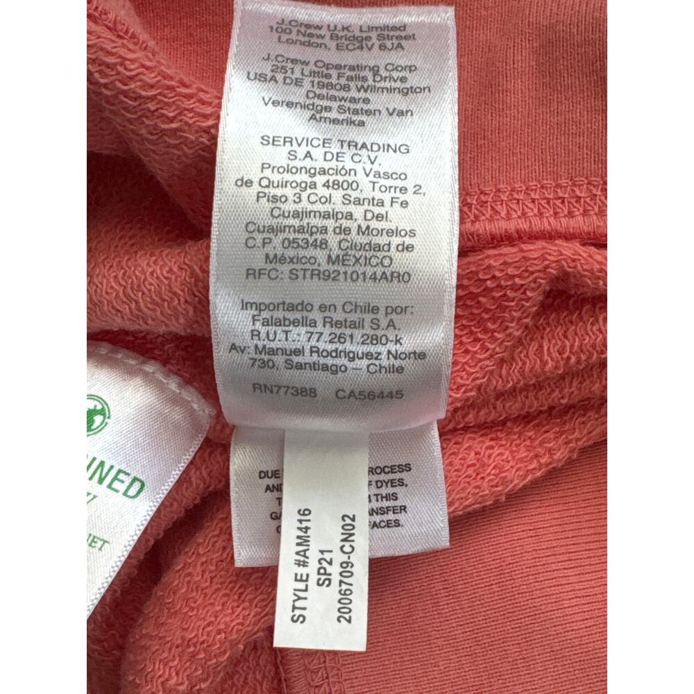 J Crew J.Crew Vintage Fleece Full Zip Hoodie Coral Orange Pink Womens XXL Casual - Picture 6 of 6